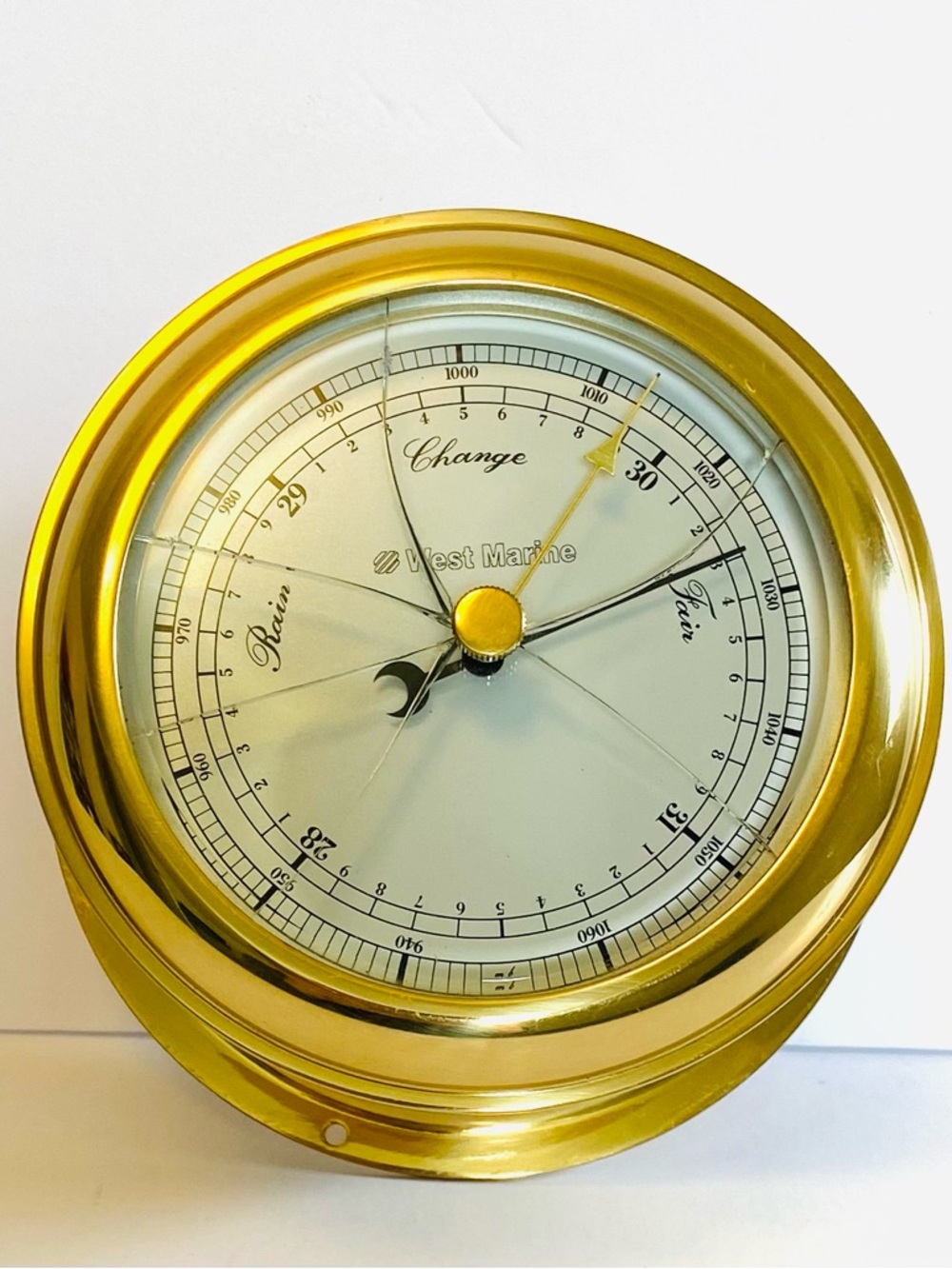 Brass Barometer Weems & Plath Made in Germany